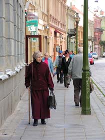 Straßenleben in Kaunas