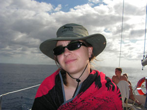 Diana auf dem Weg zu den Grindwalen